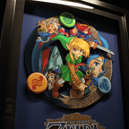 Dioramax - Cadre lumineux LED Zelda Ages | Déco Gaming-room | Tableau lumineux | Affiche jeux vidéo | Idée cadeau gamer | Retro-gaming