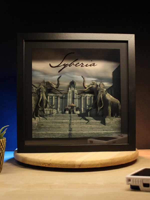 Dioramax - Cadre lumineux LED Syberia | Déco Gaming-room | Tableau lumineux | Affiche jeux vidéo | Idée cadeau gamer | Retro-gaming