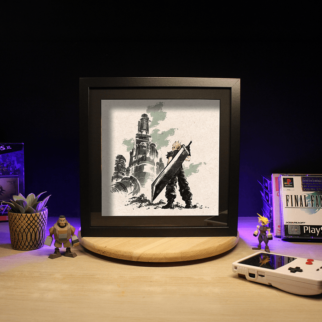Diorama Final Fantasy VII – Cloud à Midgar