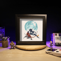 Diorama Final Fantasy VII – Red XIII sous la Lune
