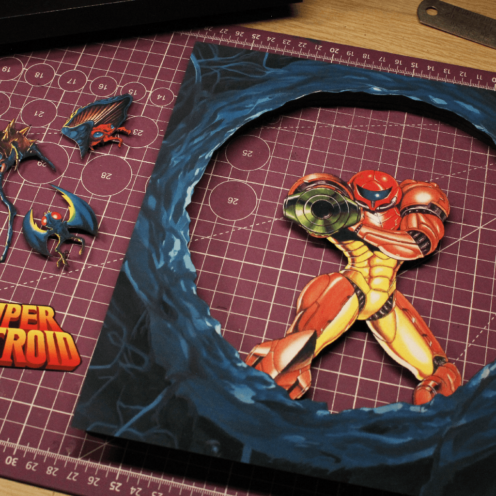 Diorama Super Metroid – Samus Lumineux