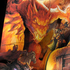 Dioramax - Cadre lumineux LED Donjons et Dragons | Déco Gaming-room | Tableau lumineux | Affiche jeux vidéo | Idée cadeau gamer | Retro-gaming