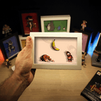 Dioramax - Cadre lumineux LEDDonkey Kong | Déco Gaming-room | Tableau lumineux | Affiche jeux vidéo | Idée cadeau gamer | Retro-gaming