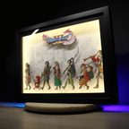 Dioramax - Cadre lumineux LED Dragon Quest 11 | Déco Gaming-room | Tableau lumineux | Affiche jeux vidéo | Idée cadeau gamer | Retro-gaming