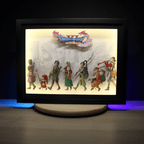 Dioramax - Cadre lumineux LED Dragon Quest 11 | Déco Gaming-room | Tableau lumineux | Affiche jeux vidéo | Idée cadeau gamer | Retro-gaming