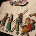 Dioramax - Cadre lumineux LED Dragon Quest 11 | Déco Gaming-room | Tableau lumineux | Affiche jeux vidéo | Idée cadeau gamer | Retro-gaming