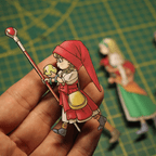 Dioramax - Cadre lumineux LED Dragon Quest 11 | Déco Gaming-room | Tableau lumineux | Affiche jeux vidéo | Idée cadeau gamer | Retro-gaming