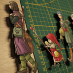 Dioramax - Cadre lumineux LED Dragon Quest 11 | Déco Gaming-room | Tableau lumineux | Affiche jeux vidéo | Idée cadeau gamer | Retro-gaming