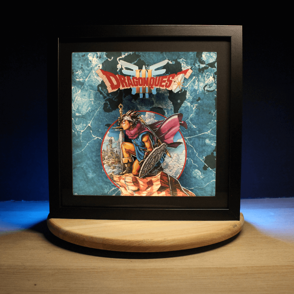 Dioramax - Cadre lumineux LED DQ3 | Déco Gaming-room | Tableau lumineux | Affiche jeux vidéo | Idée cadeau gamer | Retro-gaming