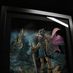 Dioramax - Cadre lumineux LED Dragon quest 3 | Déco Gaming-room | Tableau lumineux | Affiche jeux vidéo | Idée cadeau gamer | Retro-gaming