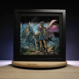 Diorama Dragon quest3, déco gaming room dragon quest, cadre lumineux Dragon quest 3