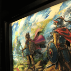 Dioramax - Cadre lumineux LED Dragon quest 3 | Déco Gaming-room | Tableau lumineux | Affiche jeux vidéo | Idée cadeau gamer | Retro-gaming