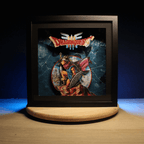 Dioramax - Cadre lumineux LED DQ3 | Déco Gaming-room | Tableau lumineux | Affiche jeux vidéo | Idée cadeau gamer | Retro-gaming