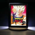 Dioramax - Cadre lumineux LED Dragon Ball | Déco Gaming-room | Tableau lumineux | Affiche jeux vidéo | Idée cadeau gamer | Retro-gaming
