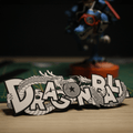 Dioramax - Cadre lumineux LED Dragon Bzll | Déco Gaming-room | Tableau lumineux | Affiche jeux vidéo | Idée cadeau gamer | Retro-gaming