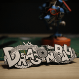Diorama Dragon Ball, cadre lumineux, déco gaming room