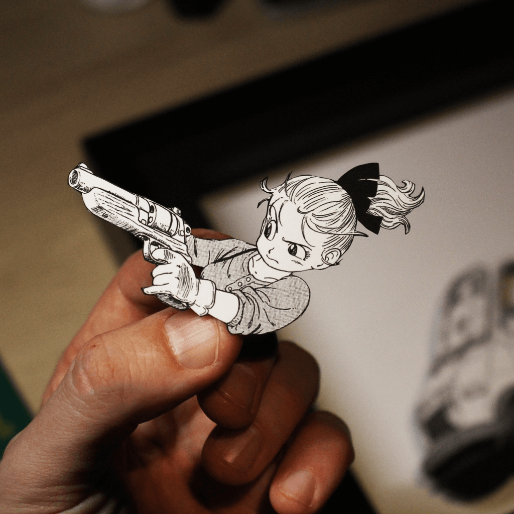 Dioramax - Cadre lumineux LED Dragon Bzll | Déco Gaming-room | Tableau lumineux | Affiche jeux vidéo | Idée cadeau gamer | Retro-gaming