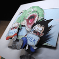 Dioramax - Cadre lumineux LED Dragon Ball | Déco Gaming-room | Tableau lumineux | Affiche jeux vidéo | Idée cadeau gamer | Retro-gaming