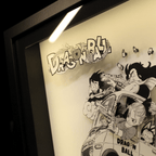 Dioramax - Cadre lumineux LED Dragon Bzll | Déco Gaming-room | Tableau lumineux | Affiche jeux vidéo | Idée cadeau gamer | Retro-gaming