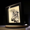 Dioramax - Cadre lumineux LED Dragon Bzll | Déco Gaming-room | Tableau lumineux | Affiche jeux vidéo | Idée cadeau gamer | Retro-gaming