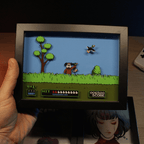 Dioramax - Cadre lumineux LED Duck Hunt | Déco Gaming-room | Tableau lumineux | Affiche jeux vidéo | Idée cadeau gamer | Retro-gaming