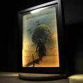 Dioramax - Cadre lumineux LED Dune | Déco Gaming-room | Tableau lumineux | Affiche jeux vidéo | Idée cadeau gamer | Retro-gaming