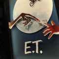Dioramax - Cadre lumineux LED E.T | Déco Gaming-room | Tableau lumineux | Affiche jeux vidéo | Idée cadeau gamer | Retro-gaming