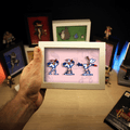 Dioramax - Cadre lumineux LED Earth Worm Jim | Déco Gaming-room | Tableau lumineux | Affiche jeux vidéo | Idée cadeau gamer | Retro-gaming