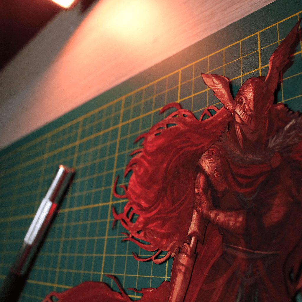 Dioramax - Cadre lumineux LED Elden Ring | Déco Gaming-room | Tableau lumineux | Affiche jeux vidéo | Idée cadeau gamer | Retro-gaming