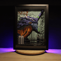 Dioramax - Cadre lumineux LED Evangelion | Déco Gaming-room | Tableau lumineux | Affiche jeux vidéo | Idée cadeau gamer | Retro-gaming