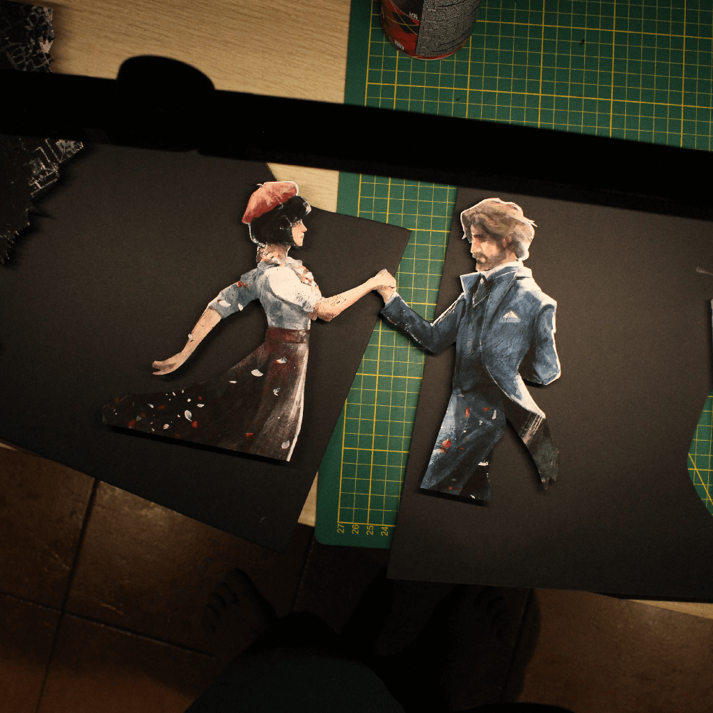 Dioramax - Cadre lumineux LED Expedition 33 | Déco Gaming-room | Tableau lumineux | Affiche jeux vidéo | Idée cadeau gamer | Retro-gaming