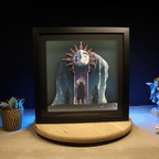 Dioramax - Cadre lumineux LED Clair obscur Expedition 33 | Déco Gaming-room | Tableau lumineux | Affiche jeux vidéo | Idée cadeau gamer | Retro-gaming