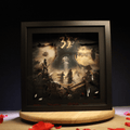 Dioramax - Cadre lumineux LED Expedition 33 | Déco Gaming-room | Tableau lumineux | Affiche jeux vidéo | Idée cadeau gamer | Retro-gaming