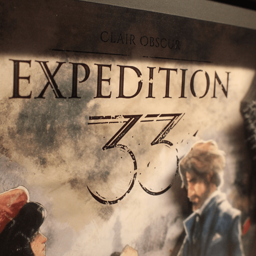 Dioramax - Cadre lumineux LED Expedition 33 | Déco Gaming-room | Tableau lumineux | Affiche jeux vidéo | Idée cadeau gamer | Retro-gaming