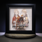 Dioramax - Cadre lumineux LED FF Tactics | Déco Gaming-room | Tableau lumineux | Affiche jeux vidéo | Idée cadeau gamer | Retro-gaming