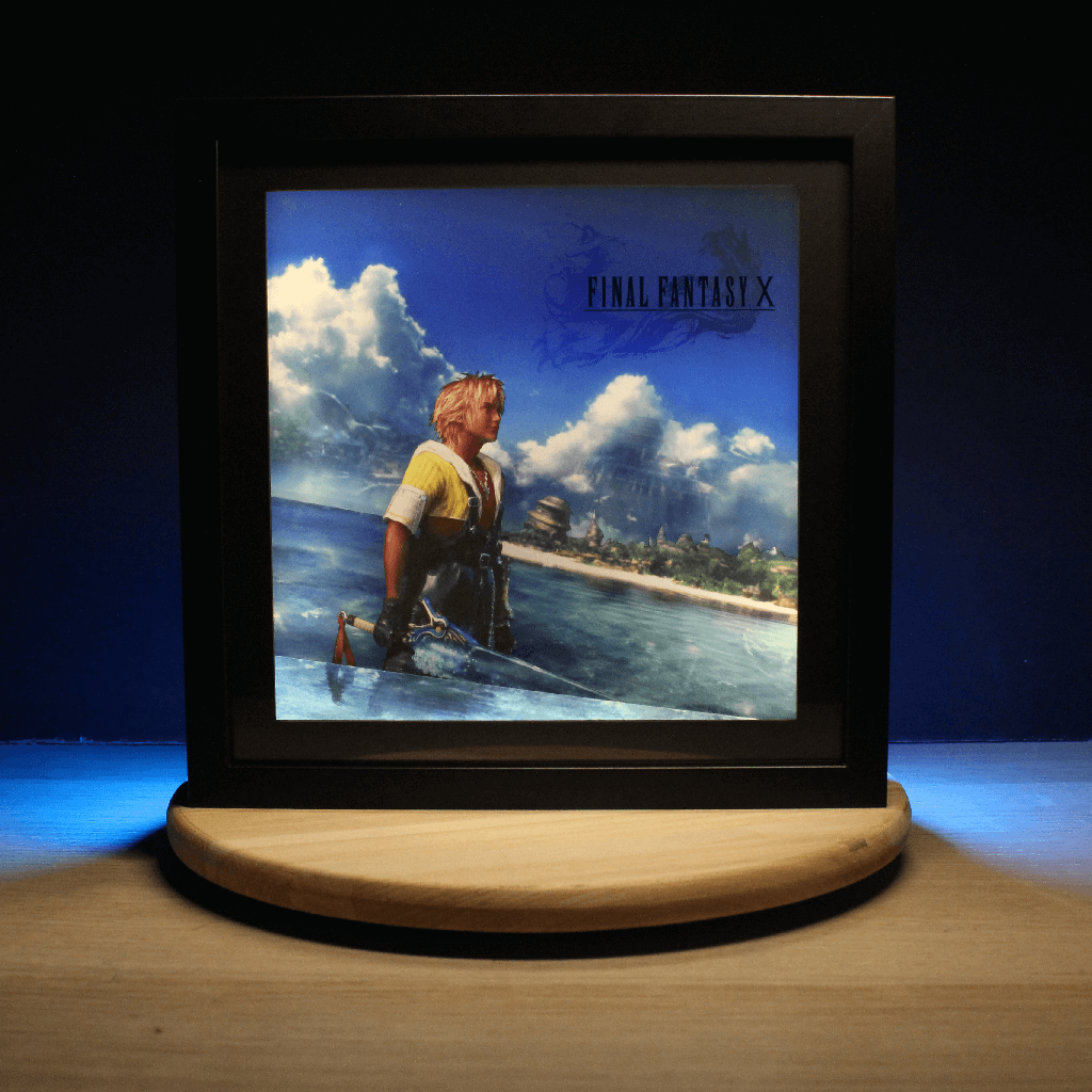 Dioramax - Cadre lumineux LED FF10 | Déco Gaming-room | Tableau lumineux | Affiche jeux vidéo | Idée cadeau gamer | Retro-gaming