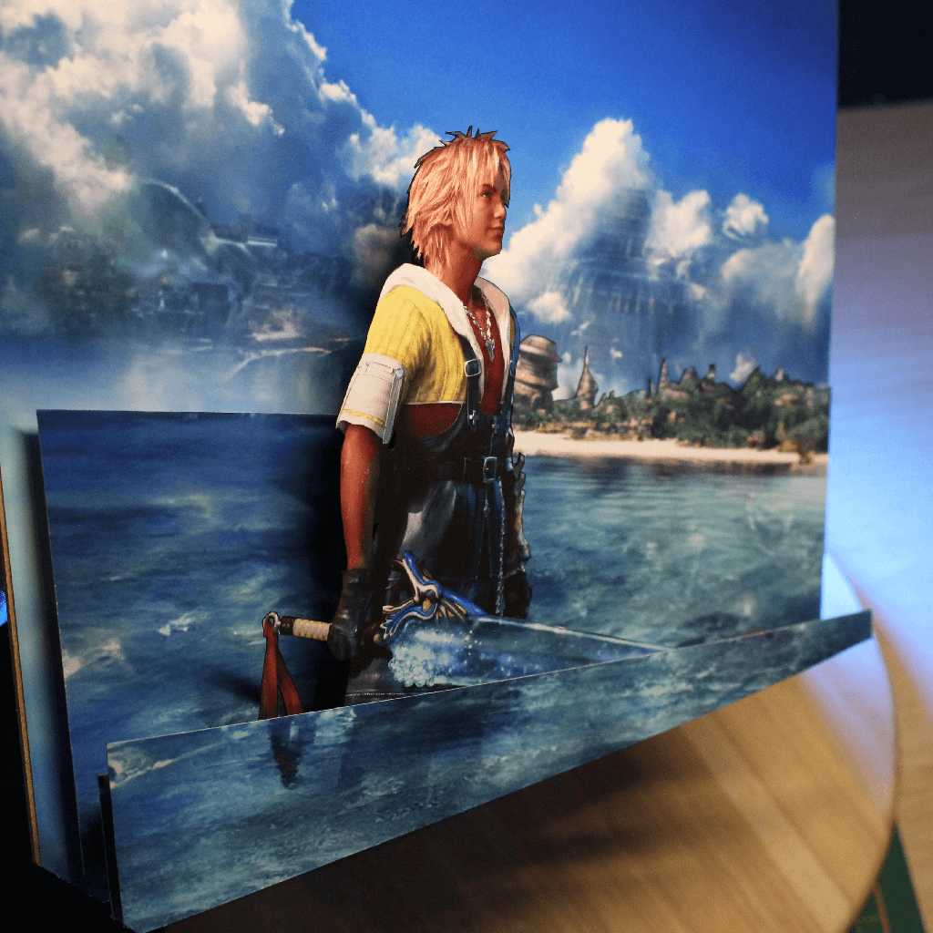 Dioramax - Cadre lumineux LED FF10 | Déco Gaming-room | Tableau lumineux | Affiche jeux vidéo | Idée cadeau gamer | Retro-gaming