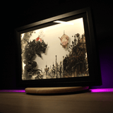 Diorama final fantasy 6, déco gaming room, cadre lumineux
