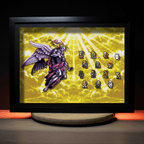 Dioramax - Cadre lumineux LED FF6 Kefka | Déco Gaming-room | Tableau lumineux | Affiche jeux vidéo | Idée cadeau gamer | Retro-gaming