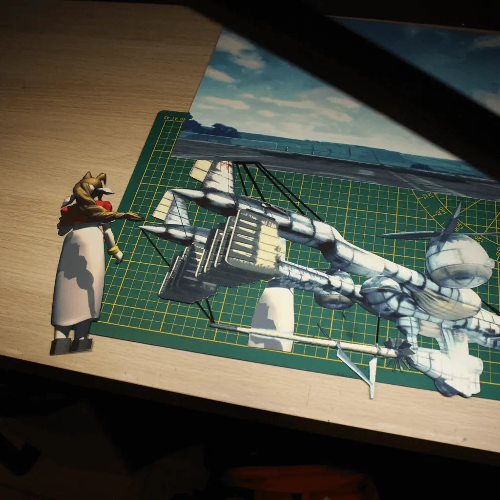 Dioramax - Cadre lumineux LED FF7 | Déco Gaming-room | Tableau lumineux | Affiche jeux vidéo | Idée cadeau gamer | Retro-gaming