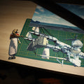Dioramax - Cadre lumineux LED FF7 | Déco Gaming-room | Tableau lumineux | Affiche jeux vidéo | Idée cadeau gamer | Retro-gaming