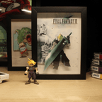 Dioramax - Cadre lumineux FF7 | Déco Gamingroom | Tableau Final Fantasy VII | Affiche jeux vidéo | Idée cadeau gamer