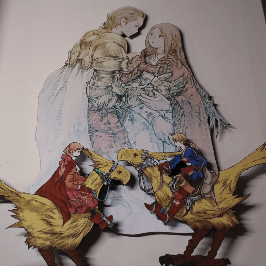 Dioramax - Cadre lumineux LED FFtactics | Déco Gaming-room | Tableau lumineux | Affiche jeux vidéo | Idée cadeau gamer | Retro-gaming