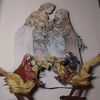 Dioramax - Cadre lumineux LED FFtactics | Déco Gaming-room | Tableau lumineux | Affiche jeux vidéo | Idée cadeau gamer | Retro-gaming