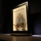 Dioramax - Cadre lumineux LED FFtactics | Déco Gaming-room | Tableau lumineux | Affiche jeux vidéo | Idée cadeau gamer | Retro-gaming