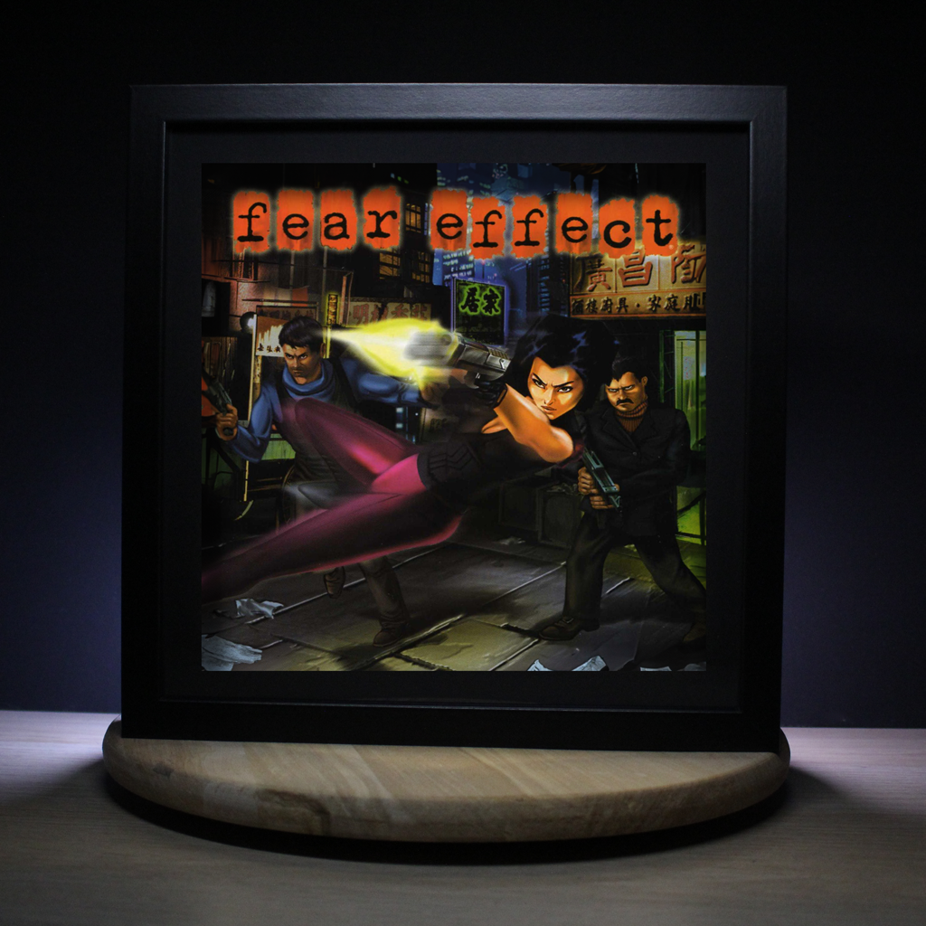 Dioramax - Cadre lumineux LED Fera effect | Déco Gaming-room | Tableau lumineux | Affiche jeux vidéo | Idée cadeau gamer | Retro-gaming