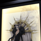 Dioramax - Cadre lumineux LED FF8 | Déco Gaming-room | Tableau lumineux | Affiche jeux vidéo | Idée cadeau gamer | Retro-gaming