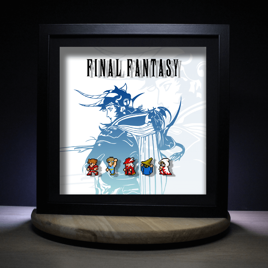 Dioramax - Cadre lumineux LED FF
| Déco Gaming-room | Tableau lumineux | Affiche jeux vidéo | Idée cadeau gamer | Retro-gaming