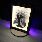 Dioramax - Cadre lumineux LED FF8 | Déco Gaming-room | Tableau lumineux | Affiche jeux vidéo | Idée cadeau gamer | Retro-gaming