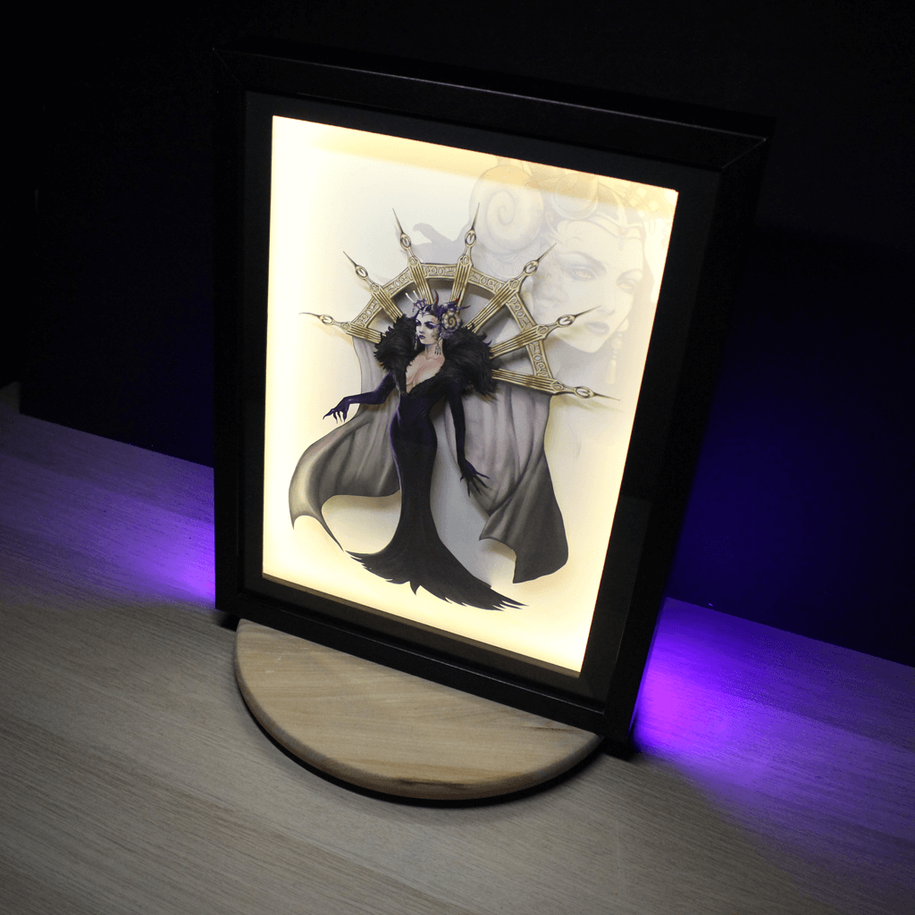Dioramax - Cadre lumineux LED FF8 | Déco Gaming-room | Tableau lumineux | Affiche jeux vidéo | Idée cadeau gamer | Retro-gaming